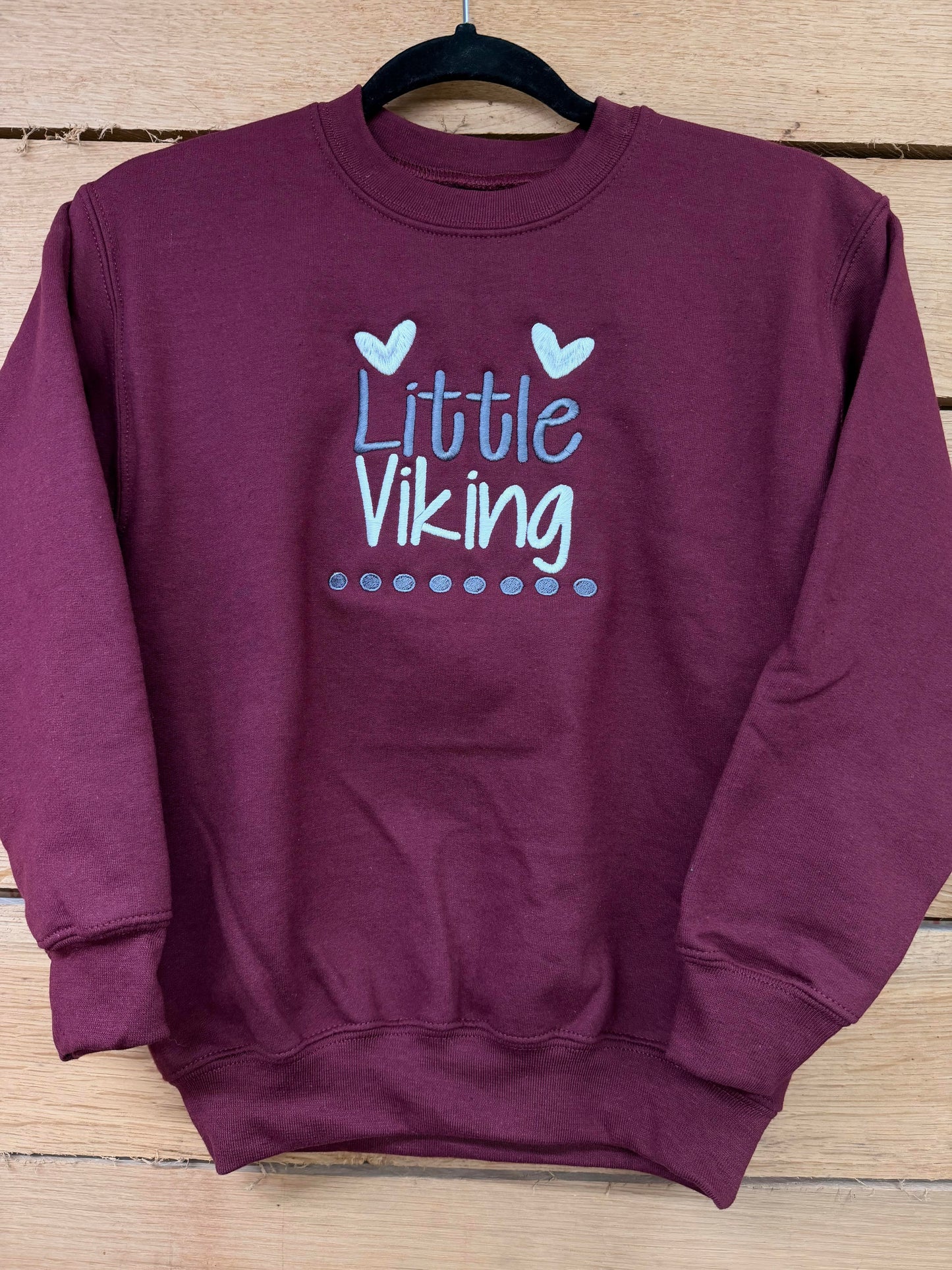 Little Viking Embroidered Crewneck