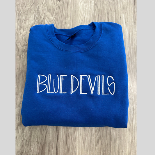 Embroidered Mascot Crewneck
