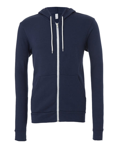 Bella Canvas Unisex Sponge Fleece Full-Zip Hoodie Sweatshirt - 3739