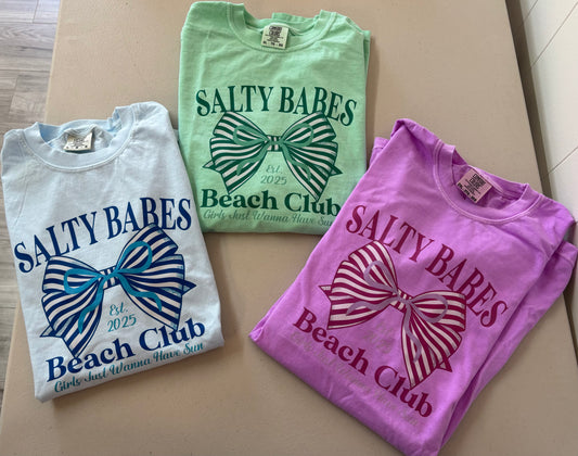 Salty Babes Beach Club Tee