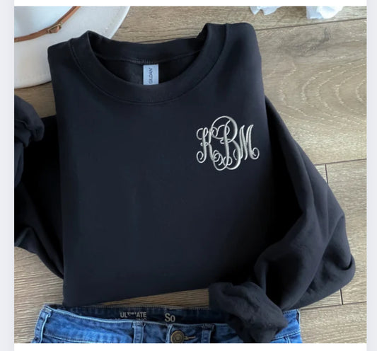 Monogrammed Crewneck Sweatshirt
