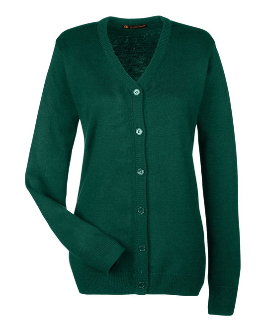 Harriton Men's Pilblock V-Neck Button Cardigan
