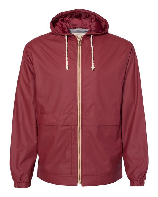 Unisex Vintage Hooded Rain Jacket